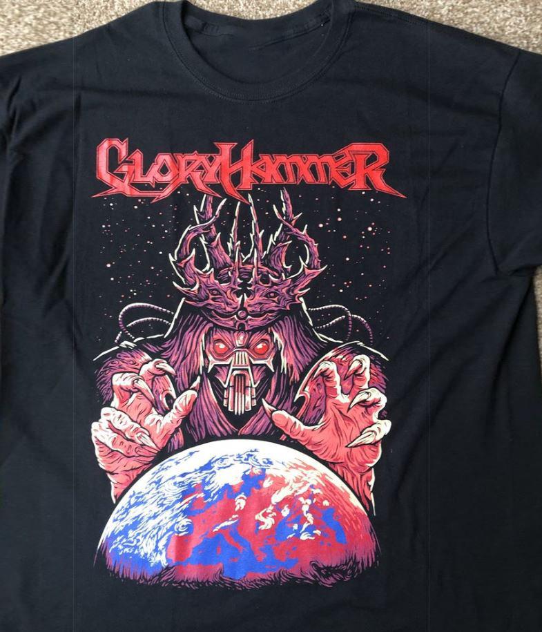 GloryHammer Band Tour Unisex Heavy Cotton T-Shirt Full Size MK651 Unisex T-Shirt L