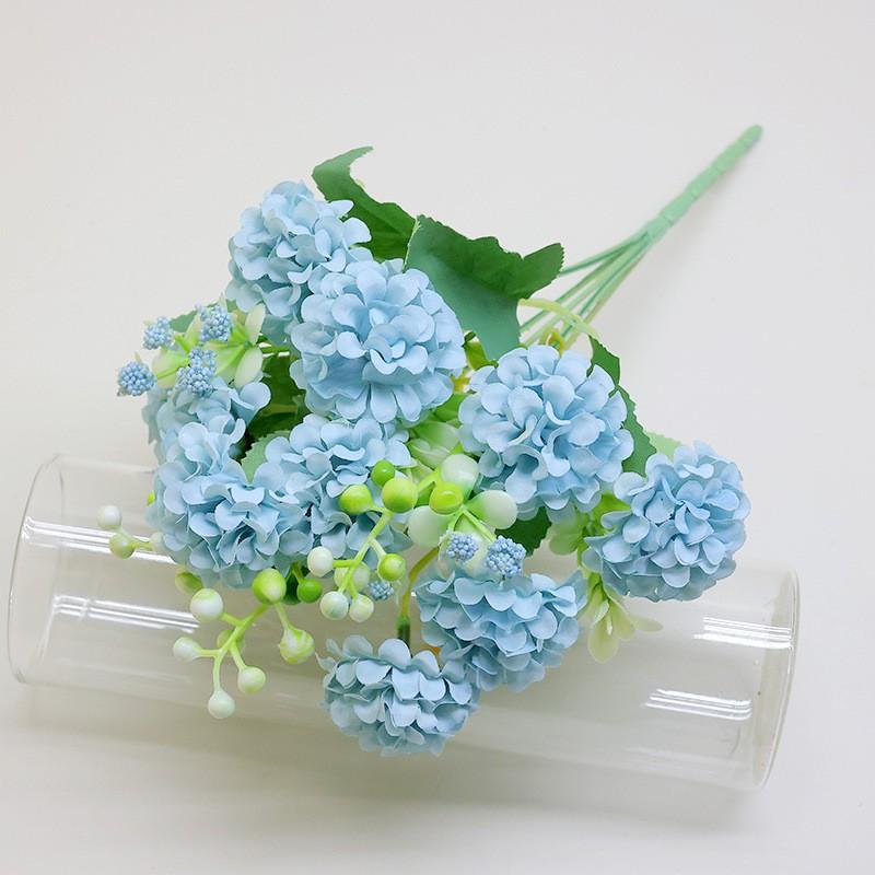 Artificial Hydrangea Silk Flower Bouquet Wedding Decor Photography Prop Home Event Styling