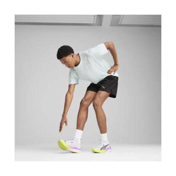 Puma Jednolity Kolor Logo Szybkoschnące Codzienne Szorty Męskie Szorty Czarne 52725501