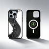 M-Минималистичный чехол для телефона с рисунком печатной платы для iPhone X, Xs, Xr, Xs 17,16,15,14,13,12,11 Plus,Pro Магнитный с поддержкой Magsafe Беспроводной зарядки