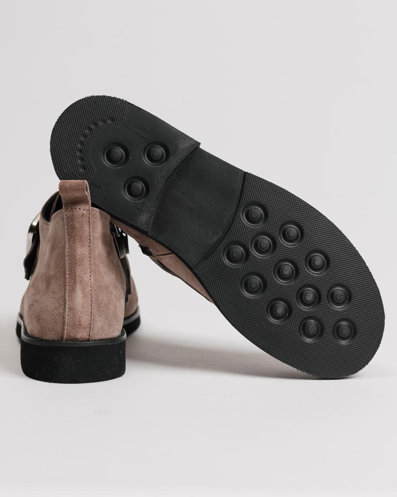 Stiefel mit Schnalle Krula 738820 36 beige Wildleder