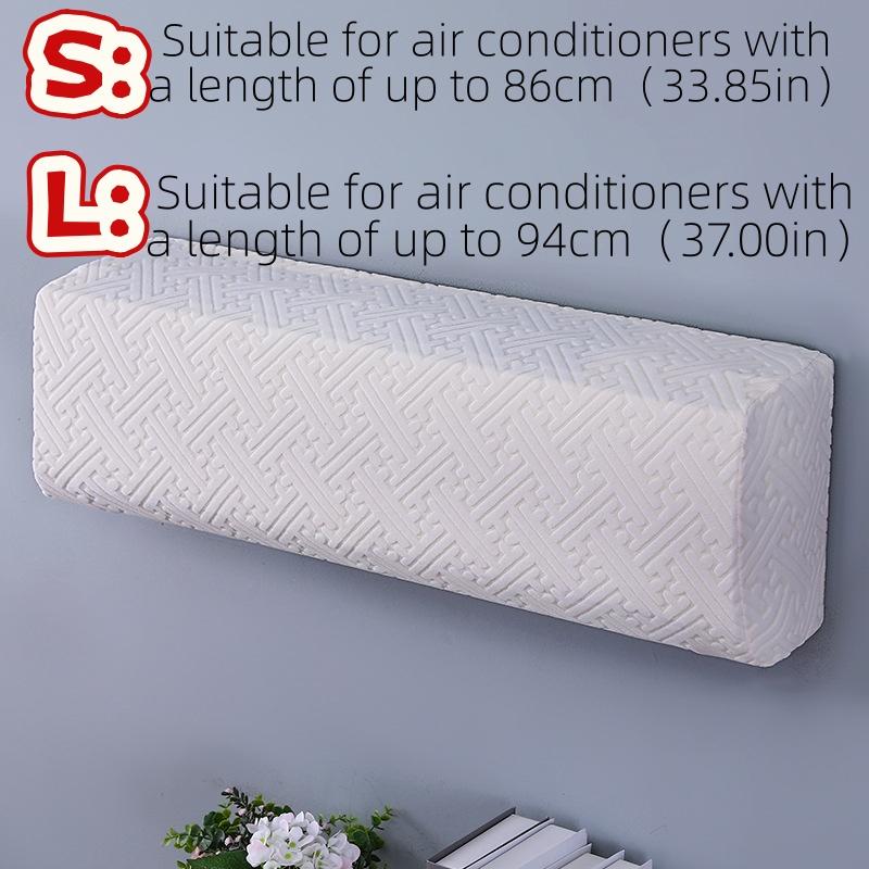 1Pc Wall Mounted Air Conditioning Cover Dustproof Elastic Fabric Fan Dust Cover Wall Air Home Decor Air Conditioner Protector