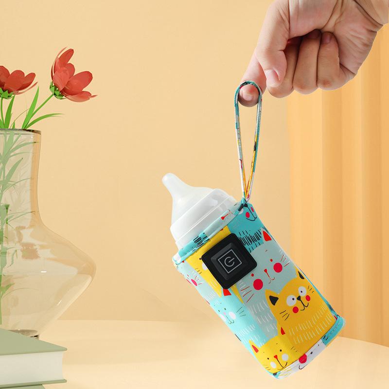 USB Milk Water Warmer, Travel Stroller Insulated Bag, Nursing Bottle Heater, Portable Bottle Feeding Warmer, Christmas, Halloween