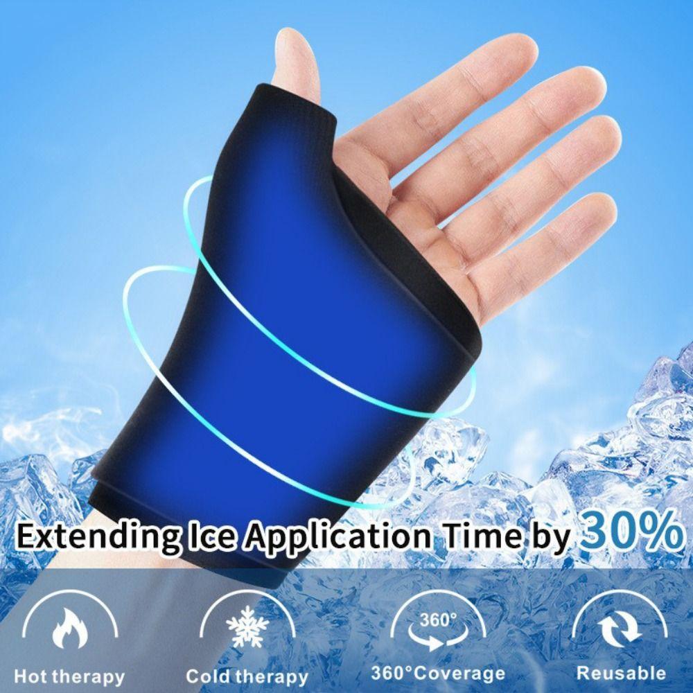 Cooling Gel Ice Ankle 360° Ice Pack Wrist Brace One Size Fits All Solid Gel Ankle  Office