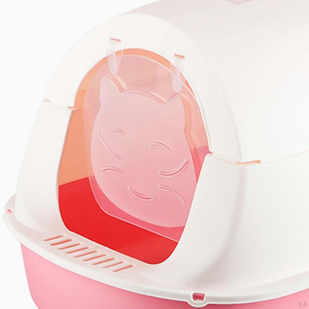 Closed Cat Litter Box with Door Pet Supplies Tray Toilet
