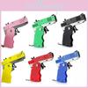 Launch Continuous Foldable Rubber Circle Model Gun Alloy Children Keychain Toy