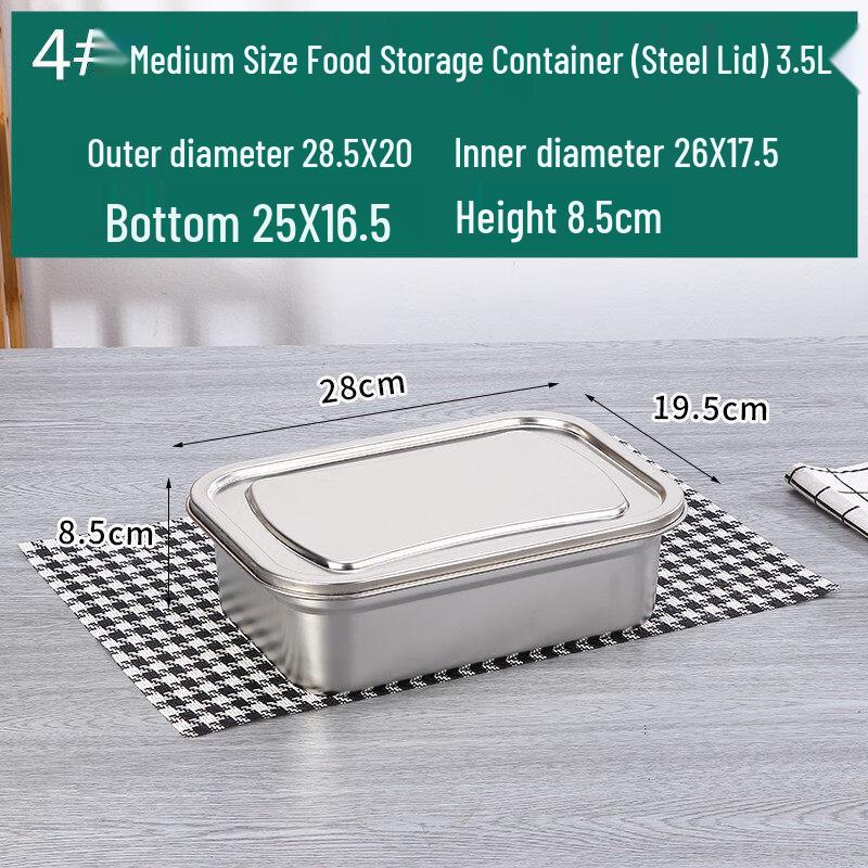 ZISIZ Commercial Rectangular Food Container