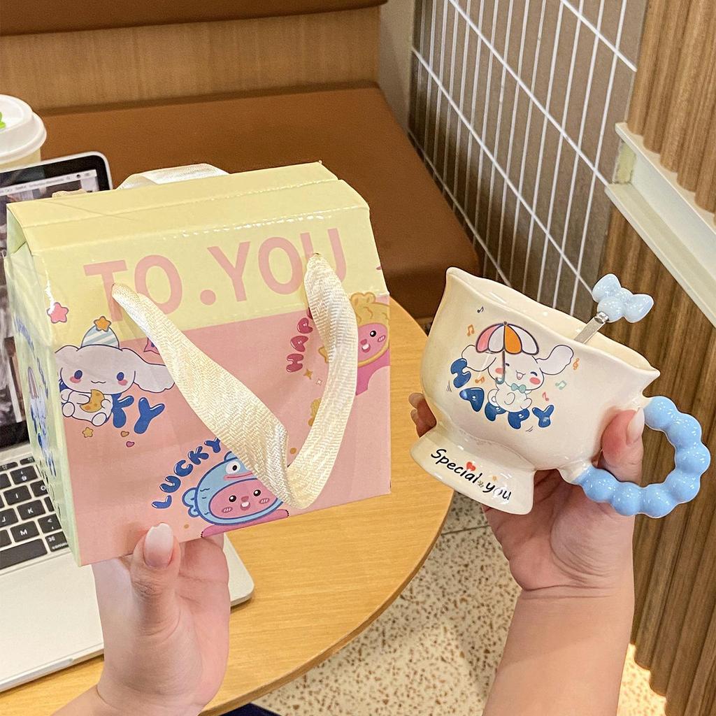 High-Quality Ceramic Mug - Cute and Creative Tea Cup Gift for Girls' Birthdays