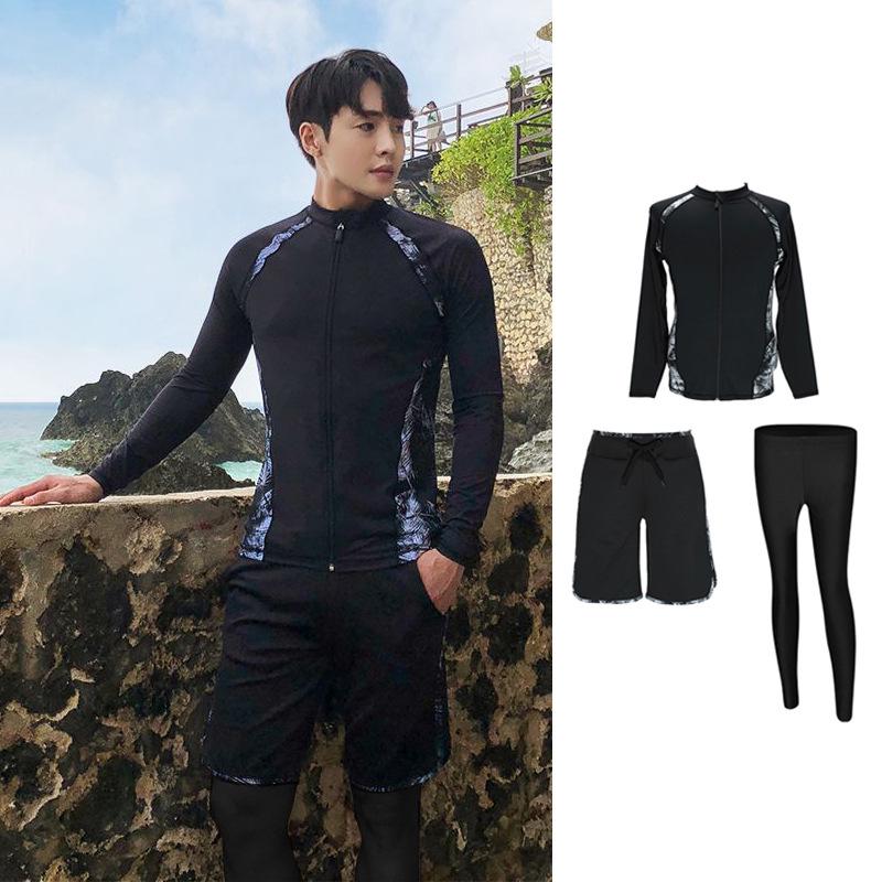 Unisex Quick Dry Korean Diving Suit with Zipper - Long Sleeve  Pants, Sun Protection, Jellyfish Snorkeling Suit 2XL