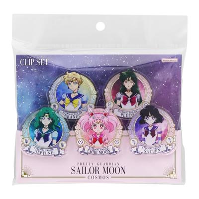 Sunstar Stationery Sailor Moon Clips Acrylic Clip Set Sailor Moon Cosmos B S3623513 (Movie Pattern)