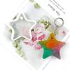 Handmade Glossy for Key Chain Decoration Resin Mold Shiny Star Shape Keychain Resin Mold DIY Crafts Pendant Silicone Mou