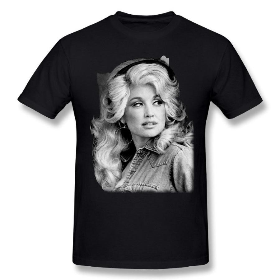 Rantop Singer Dolly Parton Mens T Shirt Black S S