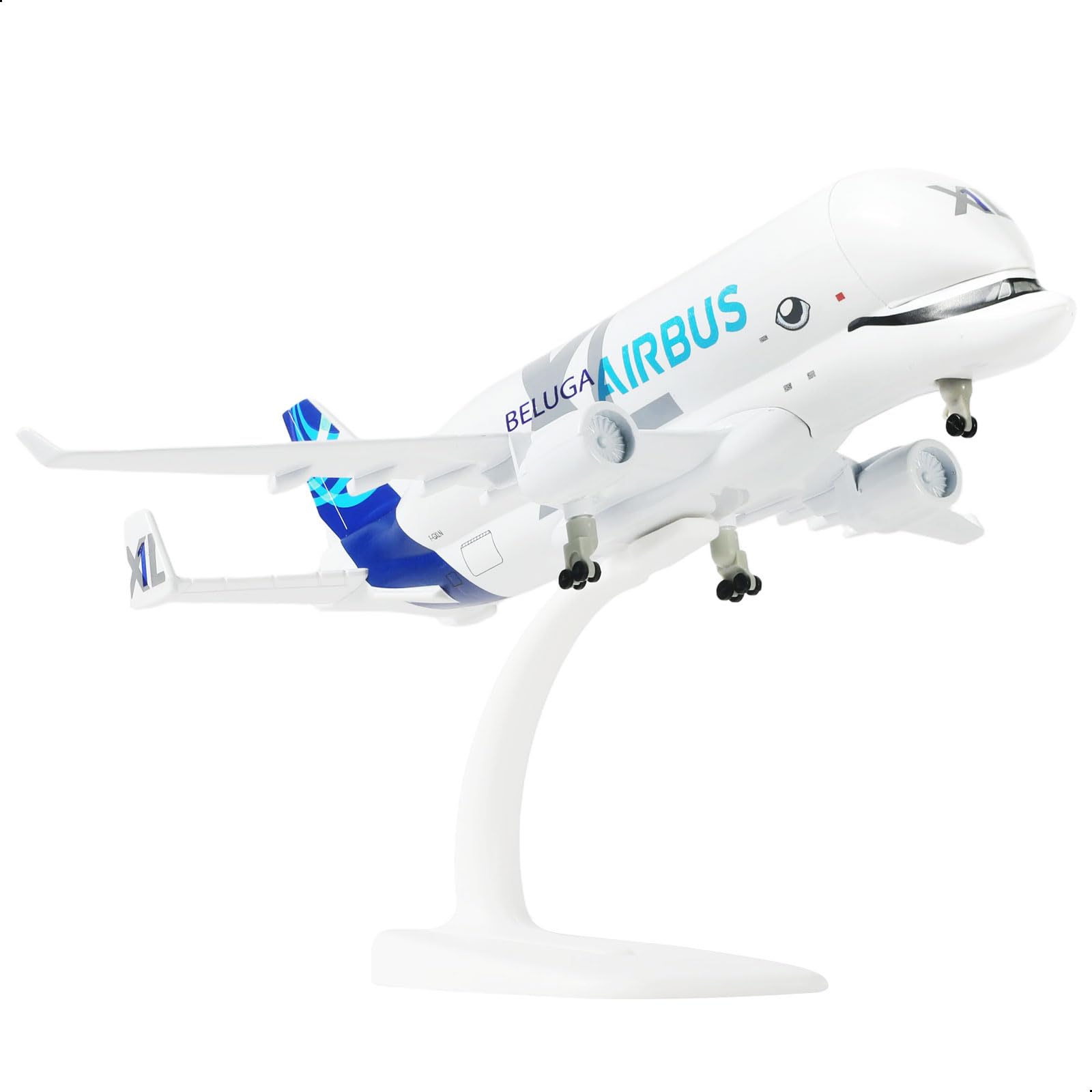 

QIYUMOKE A330 Beluga XL1 Diecast Metal Airplane Model Kit with Stand Airbus Super Transport Beluga Model for Collection or Gift 1/300 (7.7 Inch)