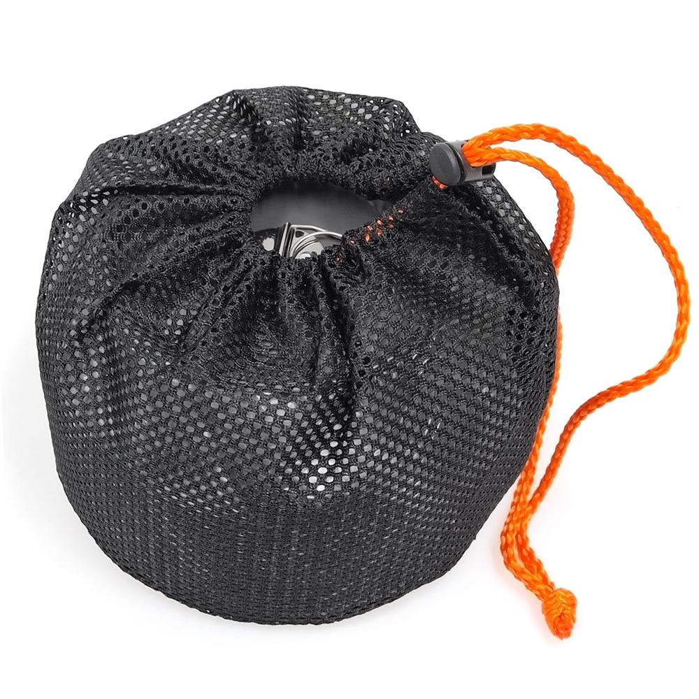 0.8L/1.2L/1.6L Outdoor Camping Kettle Aluminum Tea Kettle Coffee Pot with Carry Bag