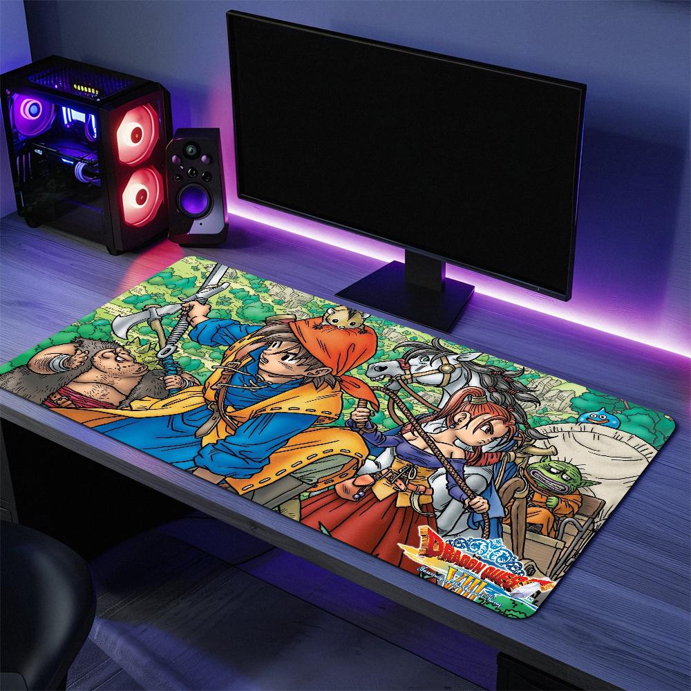 Game Dragon Q-Quest Journey Cursed King 8 S Mouse Pad Large Desk Mat Keyboard Ergonomic Office Rubber Game PC Non-slip Anti-fray