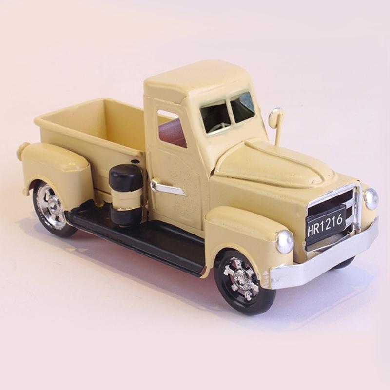 2022 Farmhouse Truck Floral Arrangement Decor Vintage Truck Resin Trucks Planter Antique Rustic Car Desktop Decoration