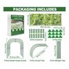 Garden Fine Netting & Gardening Support Rod Kit 10x33ft Sun Shade And Stakes Set Ith Clips Anti-Gnat Garden Plant Netting
