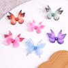 50Pcs 3D Organza Fabric Butterfly Appliques Clothes Sewing Patch  Bridal Hair Accessories