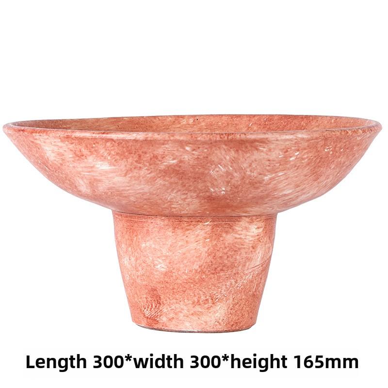 Vintage Stil Obstschale Harz Nuss Snack Teller Hoher Fuß Tablett Aufbewahrung Ornamente Neues Haus Wohnzimmer Couchtisch Aufbewahrungstablett