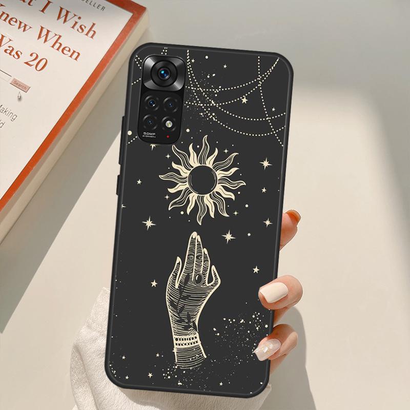 Magic Moon Tarot Case For Xiaomi Redmi Note 11 10 9 8 Pro Note 11S 10S 9S 8T K50 K40 9A 9C 10A 10C Cover