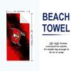 Tampa Bay Buccaneers Logo Print Beach Towel, Large Soft Quick Dry Towel for Beach Camping Swimming