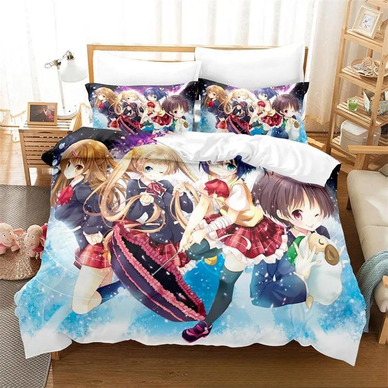 Durable Lightweight Twin Queen King Anime Love Chunibyo Other Delusions Boys Girls Size Bed Adult Quilt