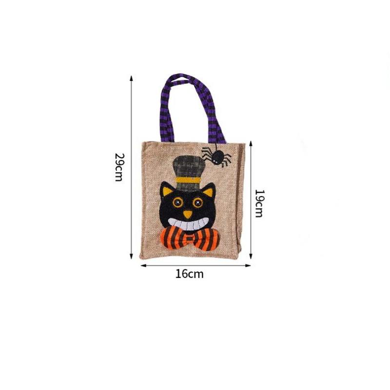 Halloween Gift Bags Treat Bags With Handles Party Favors Candy Supplies Decorations For Children School Events Use