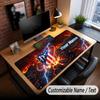 Large Mouse Pad Atletico Madrid FC Print Custom Name Text Desk Mat for Office Gaming