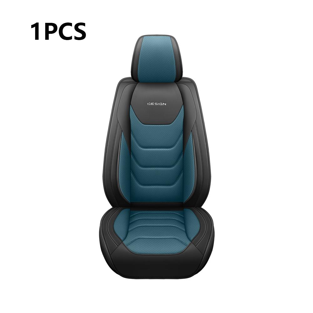 

Leather Car Seat Cover Interior Auto Seats Cover Cushion Four Seasons Protector Mat Universal Seat-Cover Carpet Auto Accessories синій
