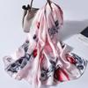 Sciarpa Lunga 100% Seta Donna Lusso Shawl in Raso di Seta Naturale Foulard Sottile Primaverile per Capelli Sciarpa da Collo in Vera Seta di Hangzhou