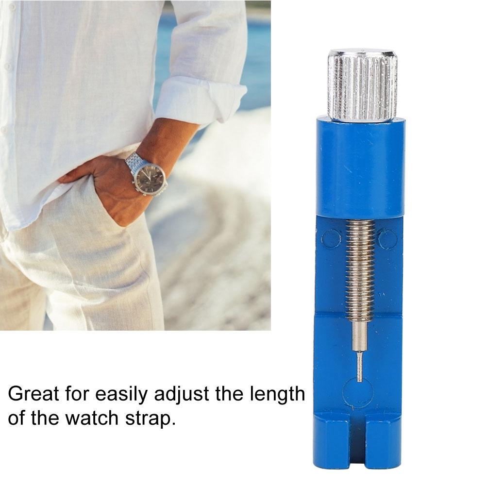 Metal Watch Band Strap Bracelet Adjuster Tool Link Pins Remover Repair Watchmaker (Blue)