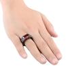 Weiya Wish Gunmetal Plated Gemstone Ring – Popular European & American Engagement Jewelry for Women