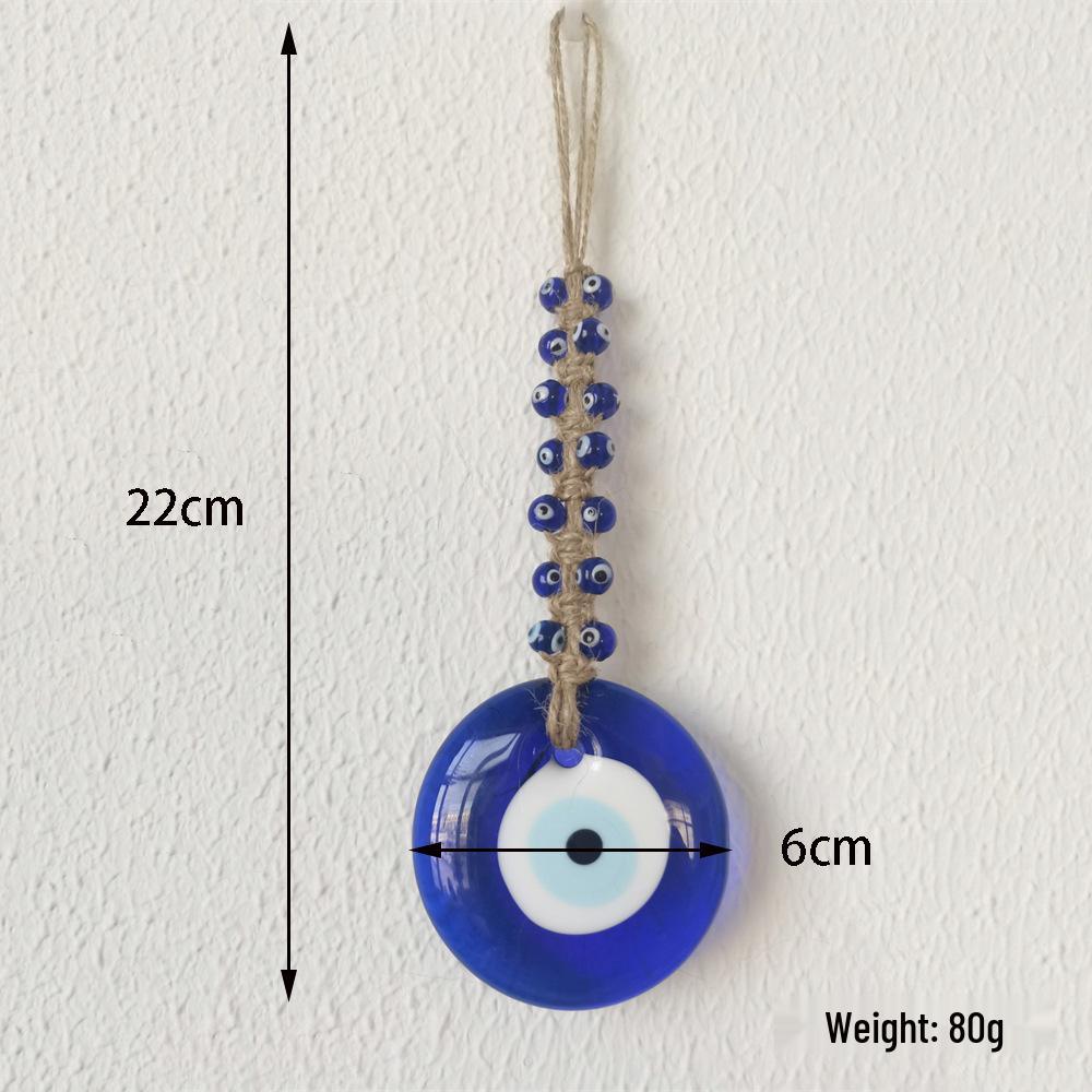 Decorazione da Parete con Ciondolo Blu Occhio Maligno Perline Stile Turco