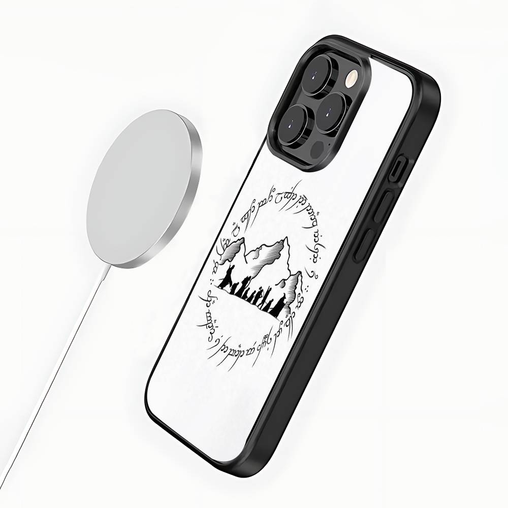 L-Lord of the R-Rings Map Phone Case For iPhone 17,16,15,14,13,12,11,Pro,Max,Plus,Mini,SE4,E Magnetic Magsafe Wireless Charging