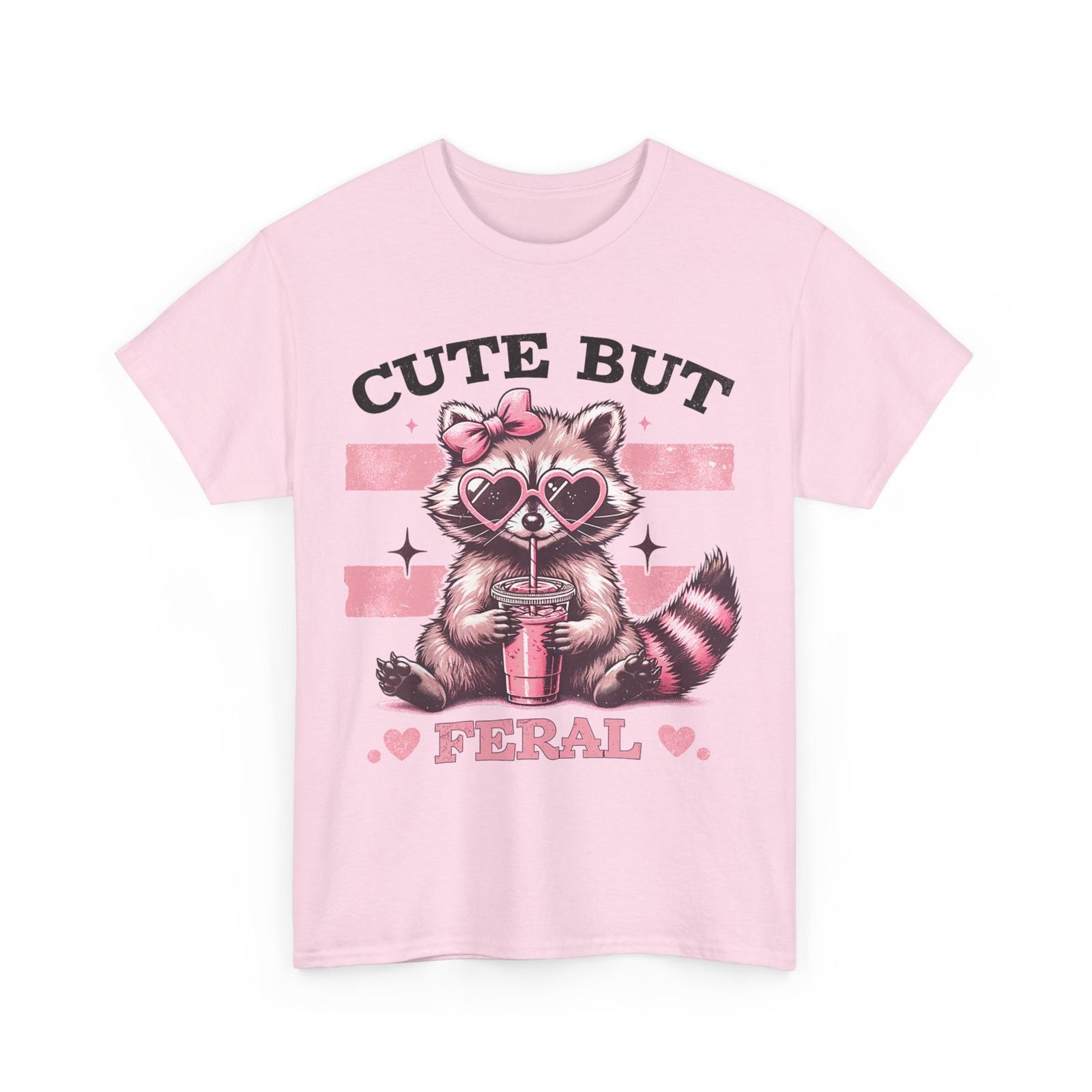 Raccoon Cute But Feral Shirt, Raccoon Lovers Men Cute Shirt XXXXL