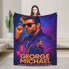 George Michael Decke Qualität Warm Weich Überwurfdecke Winter Studenten Wohnkultur Lustige Tagesdecke