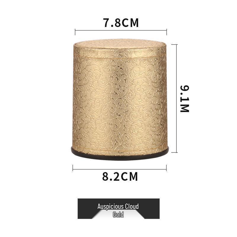 Verdickter Gold-Spitzen Leder Würfelbecher für Bar & Kneipe