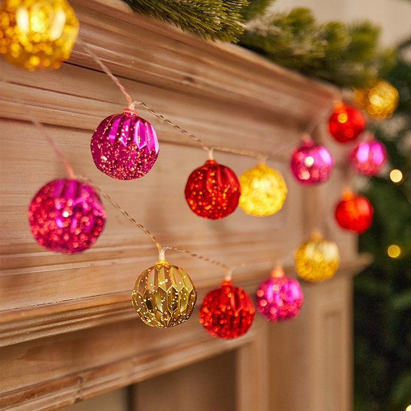 Christmas Decoration, Holiday Decoration, Shop Window Decorations, Christmas Scene Layout, Christmas Tree Luminous String Pendants