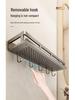 Wall-Mounted No-Drill Bathroom Storage & Vanity Rack