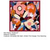 yangyizhi Large Square Headscarf, Simulated Silk Satin Fabric Scarf, Vibrant Floral Print Neck Multi-Purpose Turban Scarf Shawl Hair Tie