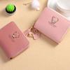 Tassel Pendant Credit ID Card Bank Card PU Leather Short Wallet Coin Purse Bear Wallet Card Holder