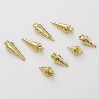 2 stuks 11/15mm Messing Kegel Bedel Hanger voor Oorbel Ketting DIY Sieraden Maken Bevindingen