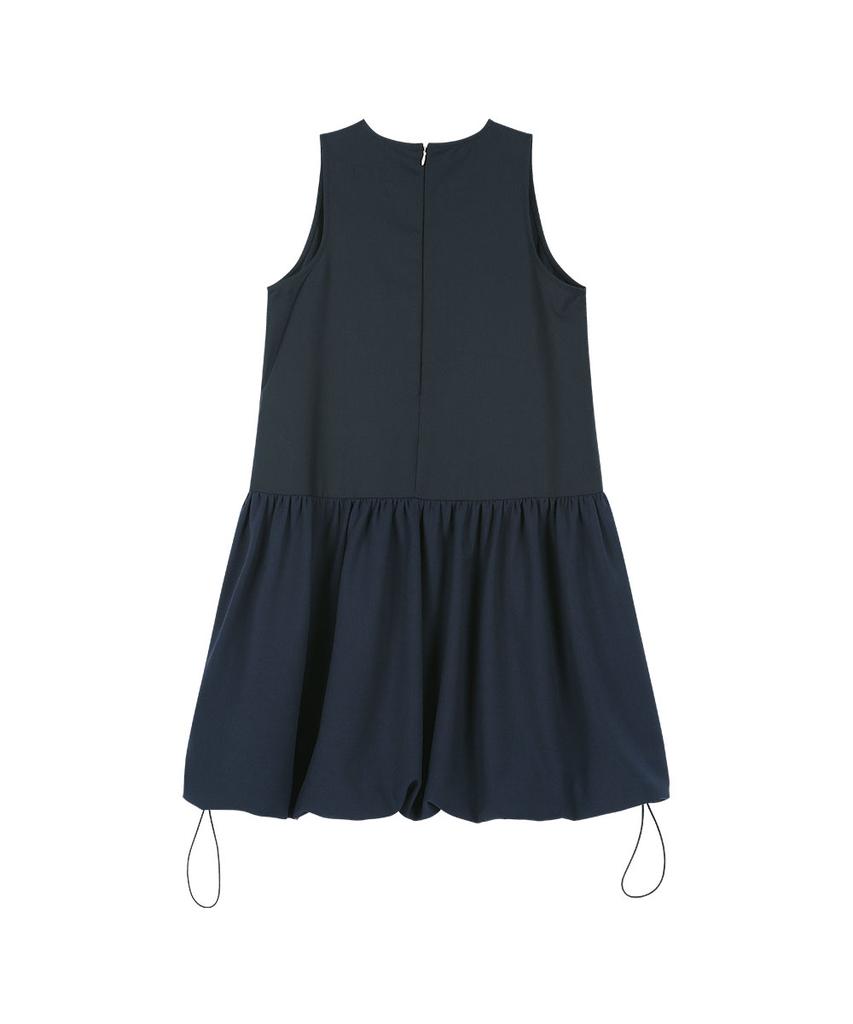 Grails Blissful Puff Dress [Navy]