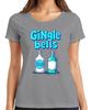 Gingle Bells Christmas Gin Gift Gin Lovers All The Way Ladies TShirt