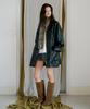 Poeteuseoul Autumn Check Muffler_Olive