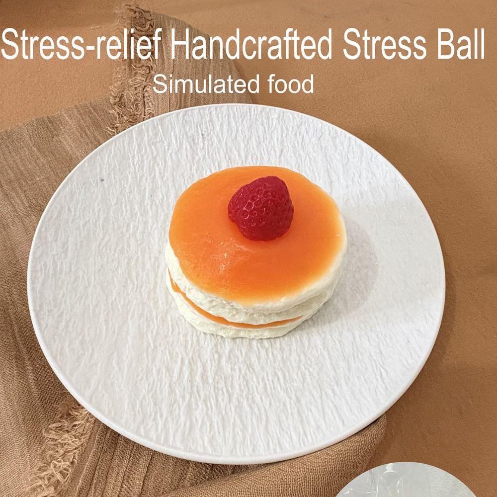 Orange Egg Roll Blueberry Cake Squeeze Toy Cute Cake Slow Rebound Toy Kid Gifts