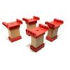 Children's Toy Gift Wooden Colored Pier Double Bridge Track Accessories Compatible with Electric Trains and Wooden Track S P095