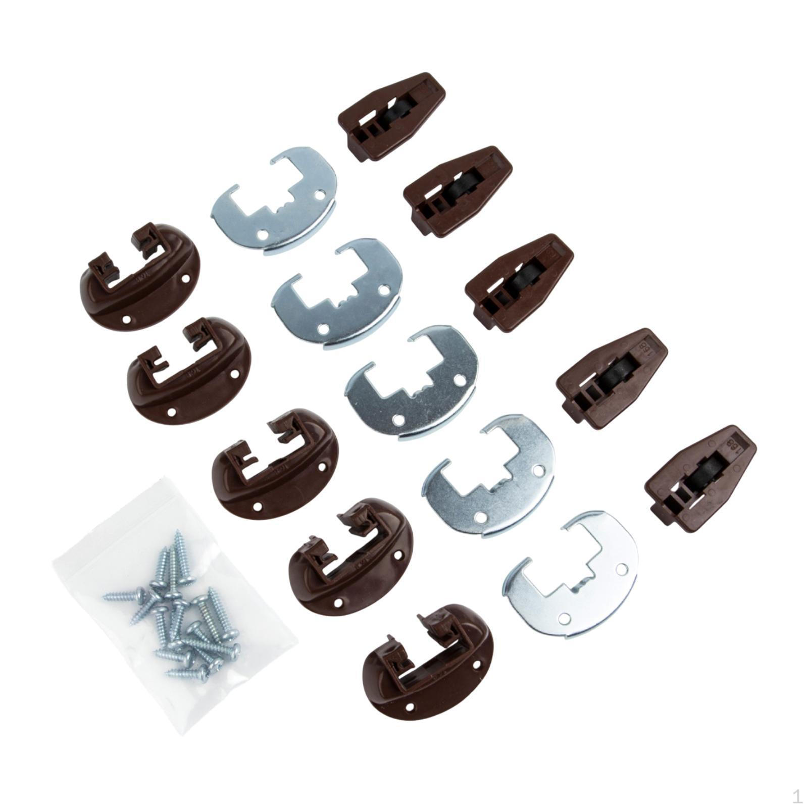 

Drawer Track Slide Kit Easy to Install 5 Sets for Commercial Style Dressers
