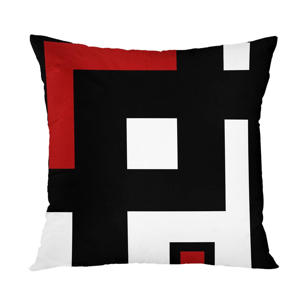 Red Series Geometric Pillow Cover Abstraction Cushion Sofa Sleeve Home Decoration Covers Wedding Pillow Covers Linen Cushion
