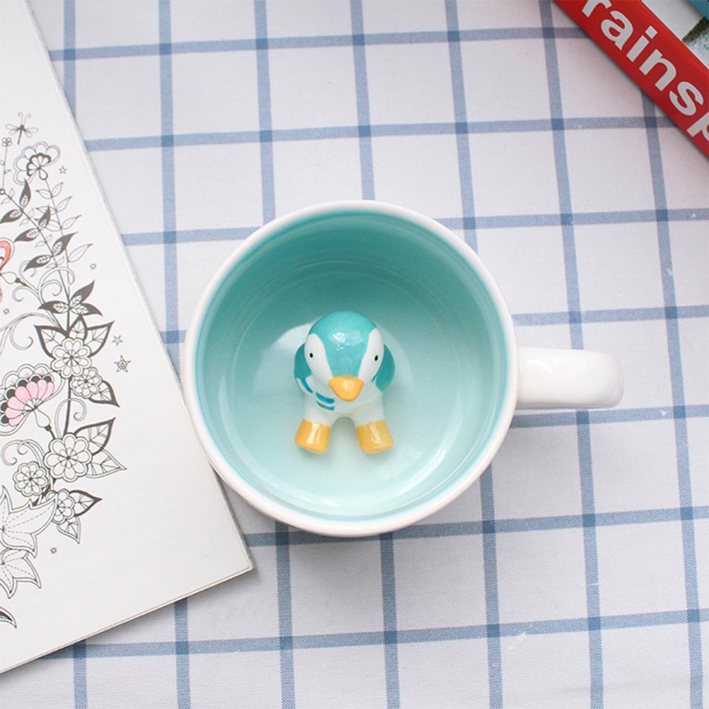 Keramický hrnek Roztomilé zvířátko Hrnky na vodu Čajové Snídaňové hrnky Krásná láhev Novinka Dárky Hrnek Kreslený Mléko Domov Dárek